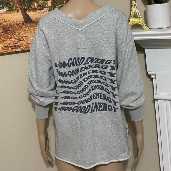 Aerie Wonder V-Neck Sweatshirt XSMALL - Picture 4 of 6